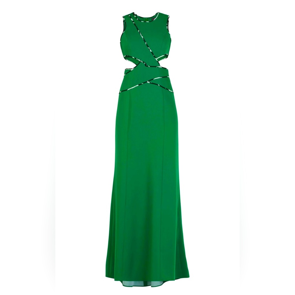 BCBGMAXAZRIA Nikkole Sleeveless Side Cutout Gown